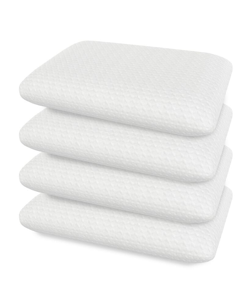 BodiPEDIC classics Gel Support Conventional 4 Pack Pillows, Standard/Queen