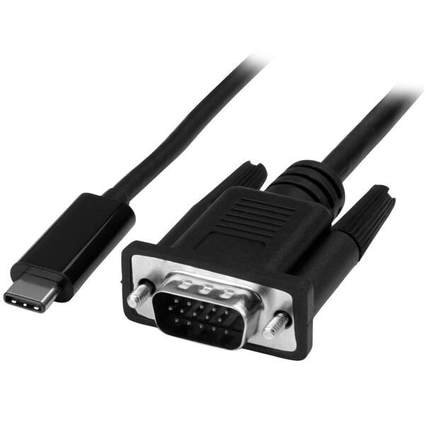 StarTech.com CDP2VGAMM1MB видео кабель адаптер 1 m USB Type-C VGA (D-Sub) Черный