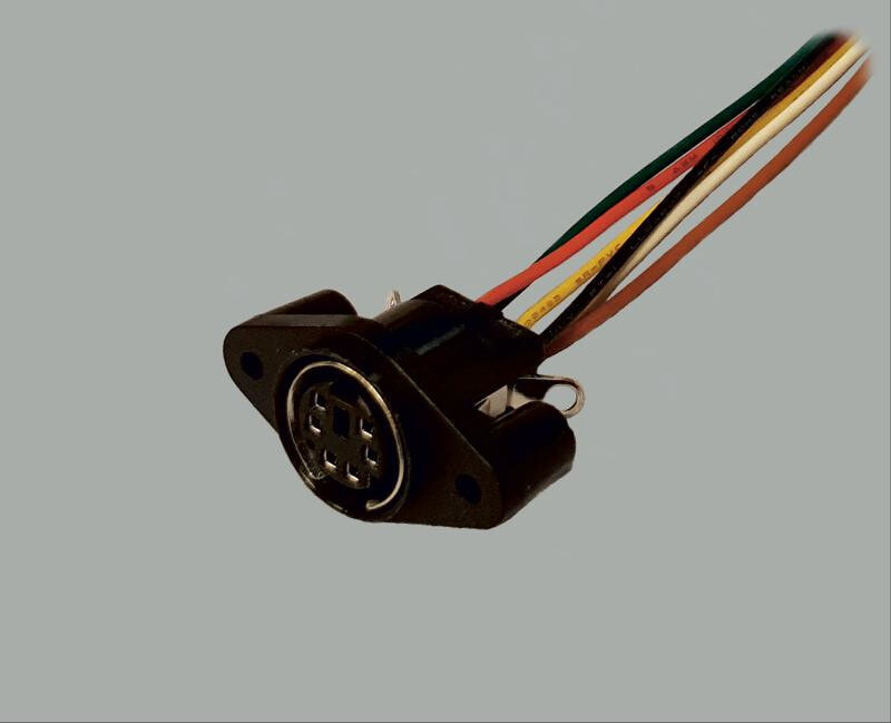 BKL Electronic 0204025 кабельный разъем/переходник Mini-DIN Черный