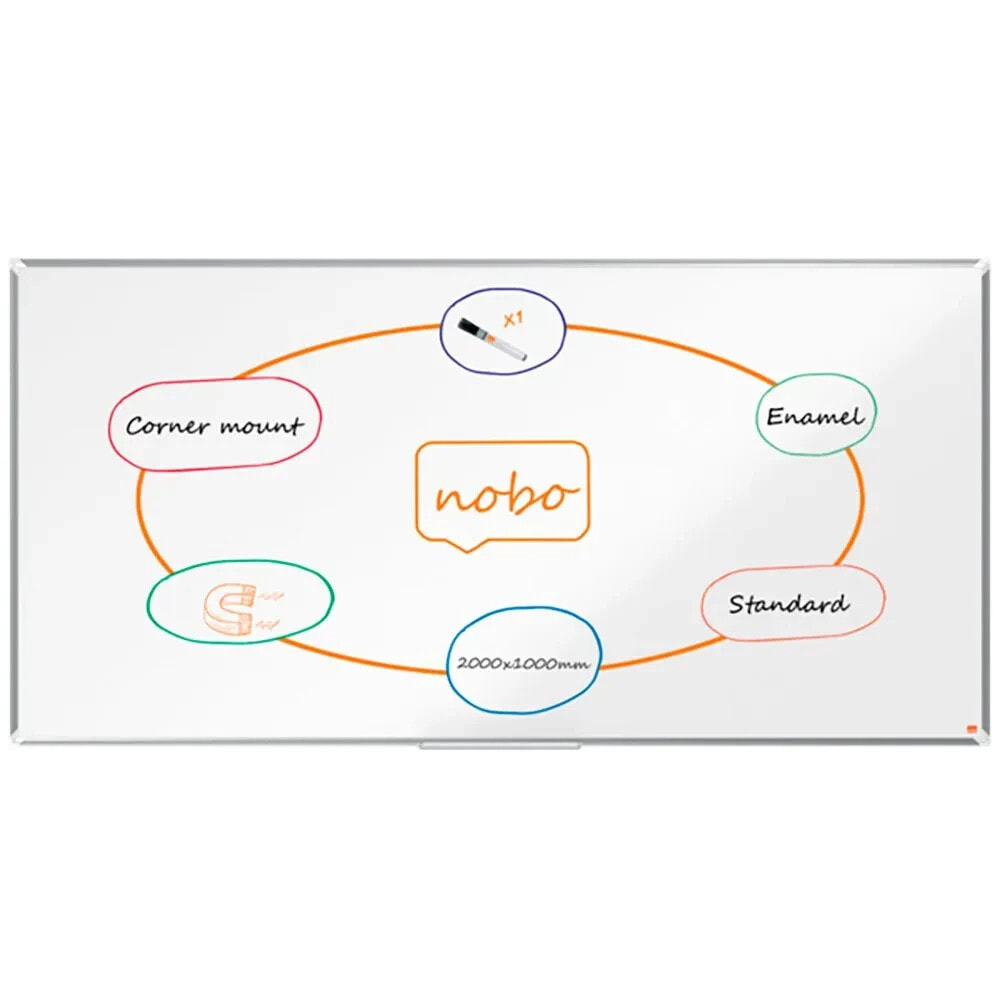 NOBO Premium Plus Vitrified Steel 2000X1000 mm Board