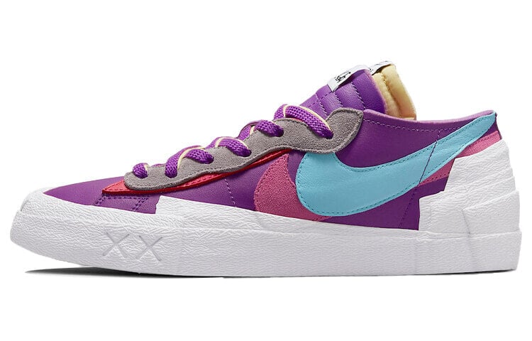 KAWS x Sacai x Nike Blazer Low Purple Dusk 解构 三方联名 低帮 板鞋 男女同款 紫色 / Кроссовки Nike Blazer Low Purple Dusk KAWS x Sacai DM7901-500