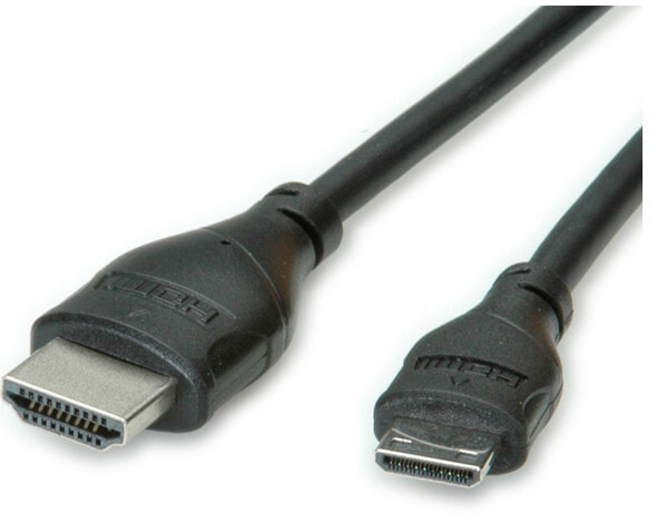 ROLINE 11.04.5568 HDMI кабель 0,8 m HDMI Тип A (Стандарт) HDMI Type C (Mini) Черный
