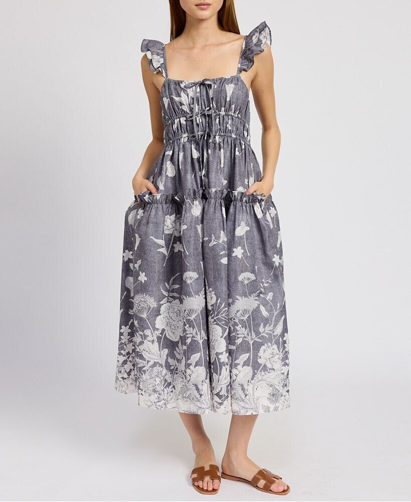 En Saison women's Sydney Floral-Print Midi Dress