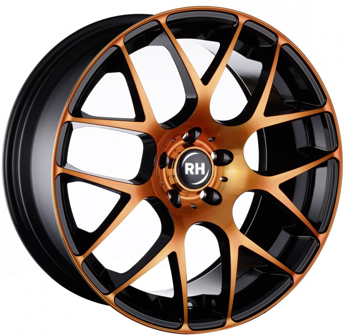 Колесный диск литой RH Alurad NBU Race color polished - orange 9.5x19 ET35 - LK5/112 ML72.6