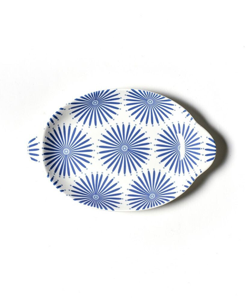 Coton Colors burst Small Handled Oval Platter