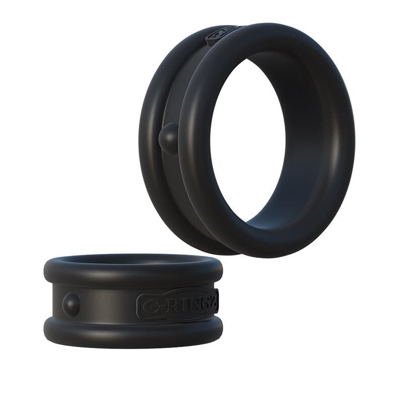 Эрекционное кольцо FANTASY C-RINGZ 2 Set Penis Ring Black