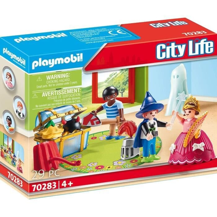 Игровой набор с элементами конструктора Playmobil City Life 70283 Дети в костюмах