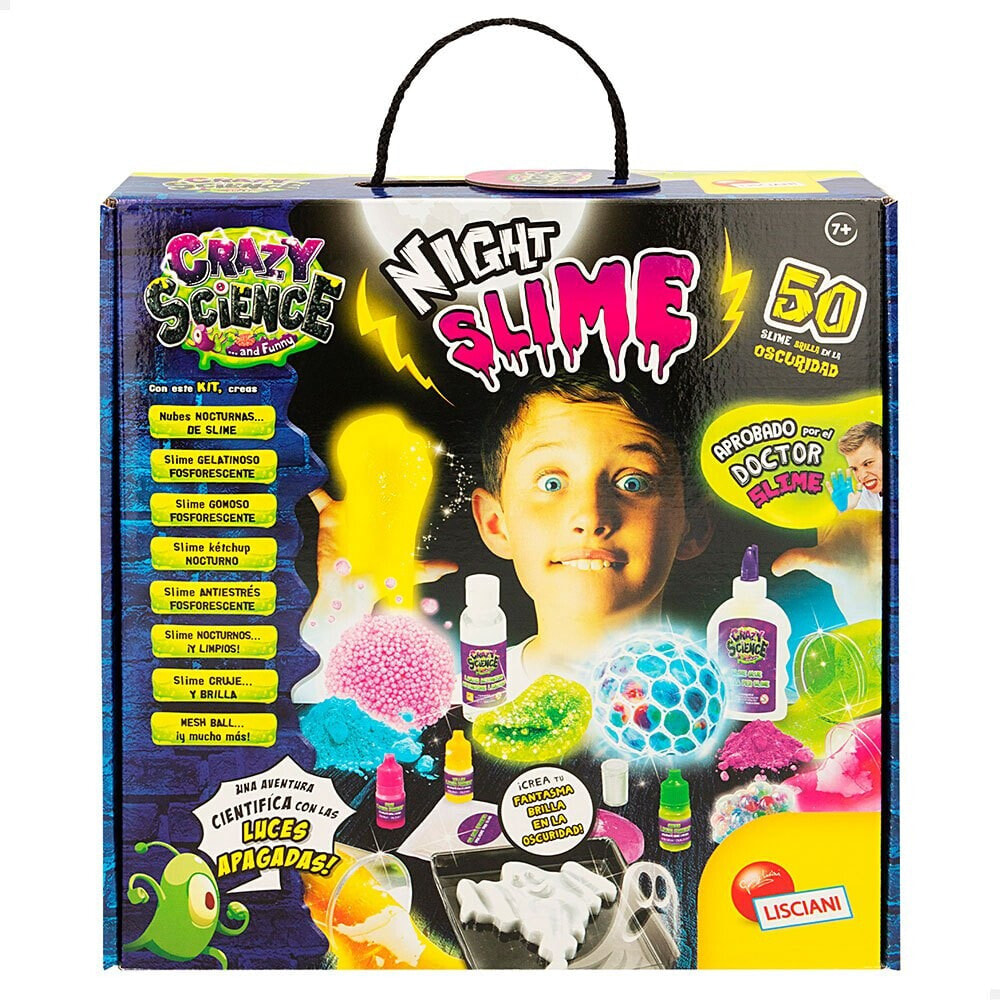 LISCIANI Slime Games With 50 Phosphorescent Scientific Experiments Crazy Science