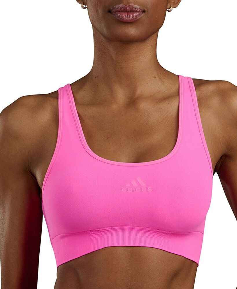 adidas women's Seamless Scoop Medium Impact Lounge Bra 4A7H67