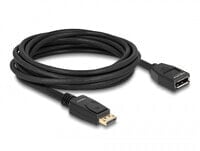 Delock 80004 - 5 m - DisplayPort - DisplayPort - Male - Female - Black