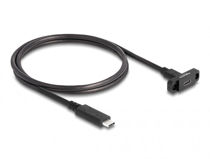 87824 - 1 m - USB C - USB C - USB 3.2 Gen 2 (3.1 Gen 2) - 10000 Mbit/s - Black