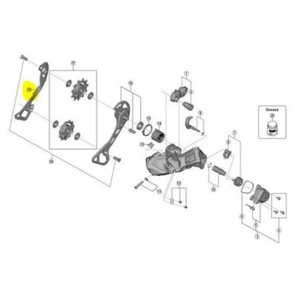 SHIMANO GRX RX817 11s Interior Pulley Carrier Leg