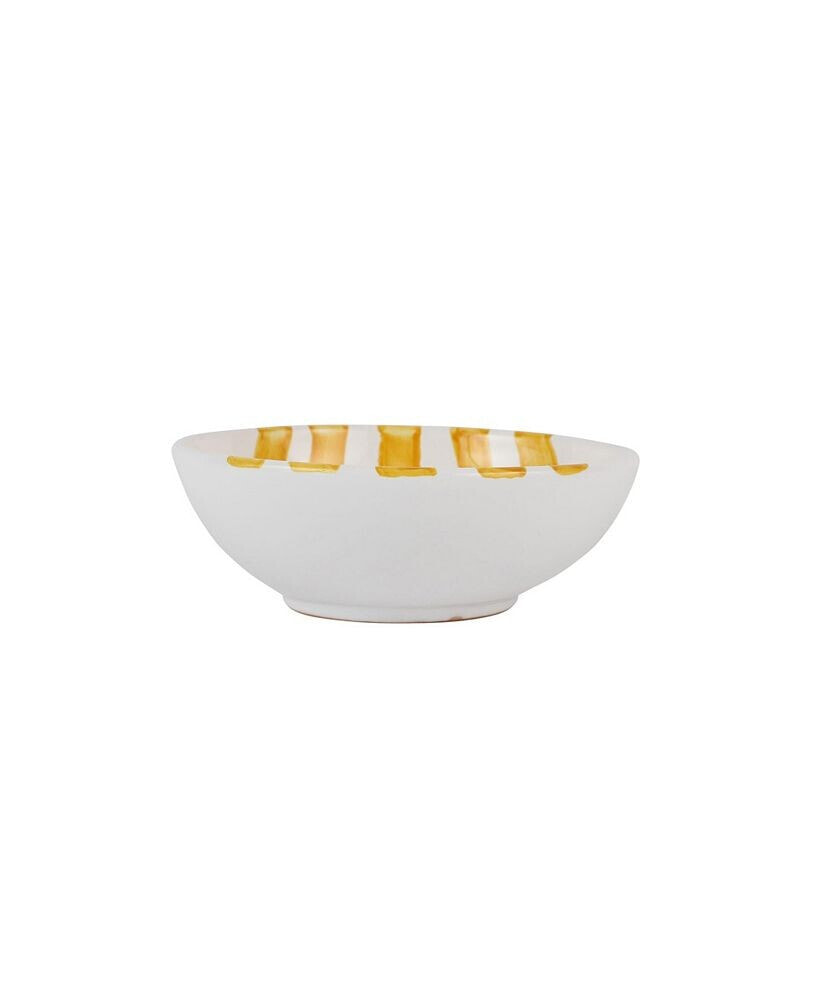 VIETRI amalfitana Aqua Stripe Cereal Bowl 5.5''