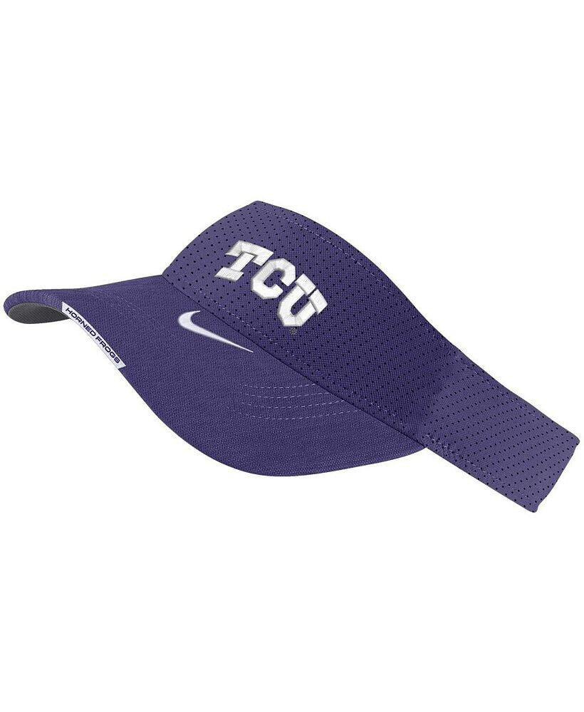 Nike men's Purple TCU Horned Frogs 2023 Sideline Performance Adjustable Visor