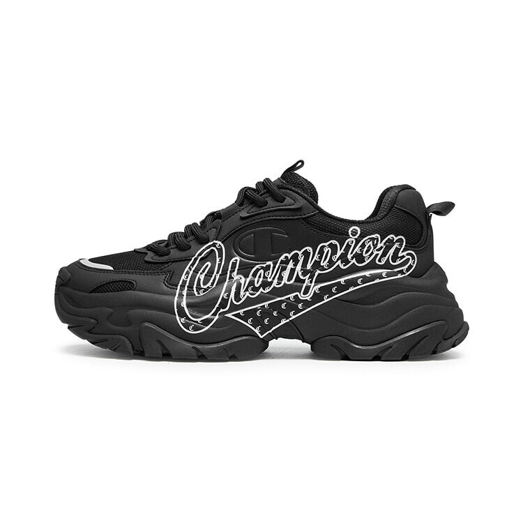 Champion Chunky Sneakers Women's Low-Top Black/Silver White