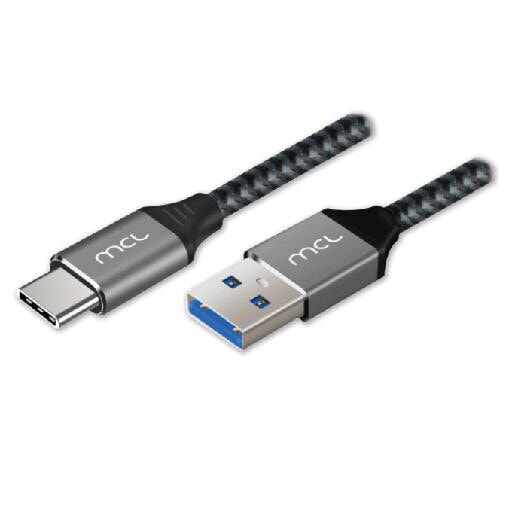 MCL MC1D99A003C0532 - 2 m - USB C - USB A - USB 3.2 Gen 1 (3.1 Gen 1) - 5000 Mbit/s - Black - Grey