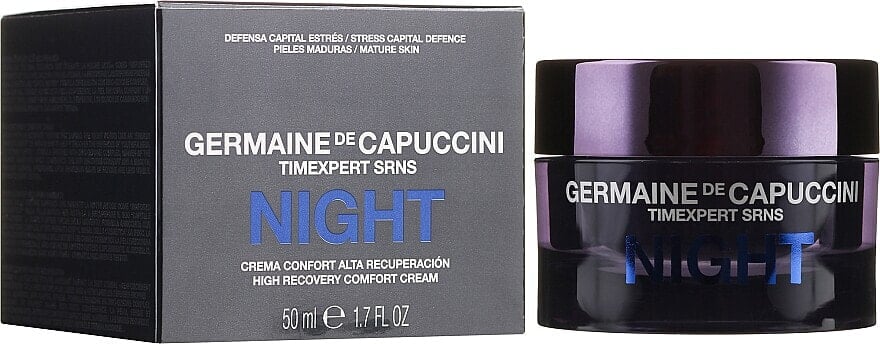 Intensiv regenerierende Nachtcreme mit Avocado- und Sojaöl - Germaine de Capuccini Timexpert SRNS Night High Recovery Comfort Cream