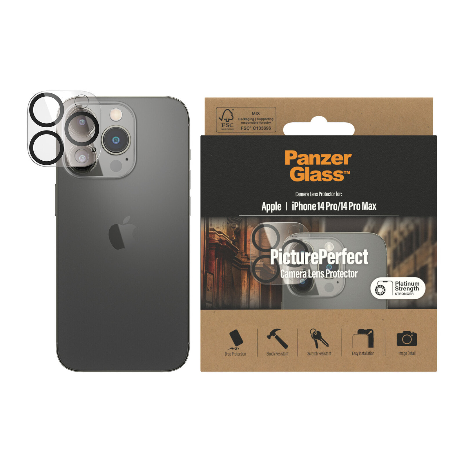 PanzerGlass Camera Protector Прозрачная защитная пленка Apple 1 шт 0400