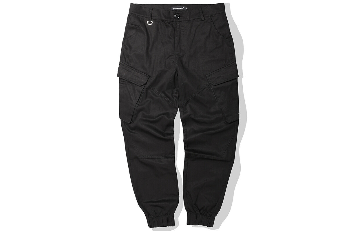 隐蔽者ENSHADOWER 三色立体口袋工装束脚休闲裤 男女同款 黑色 / ENSHADOWER EDR-0063-01
