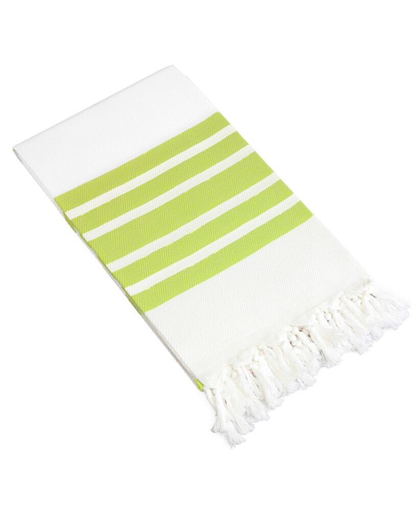 Linum Home herringbone Pestemal Beach Towel