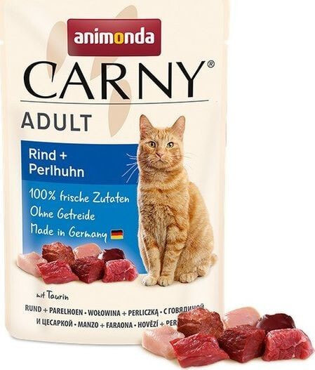 Влажный корм для кошек Animonda, кусочки с говядиной, индейкой и креветками, 85 г