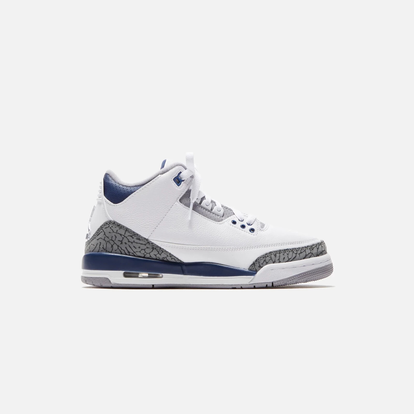 Jordan GS Air Jordan 3 Retro - White / Midnight Navy / Cement Grey / Black