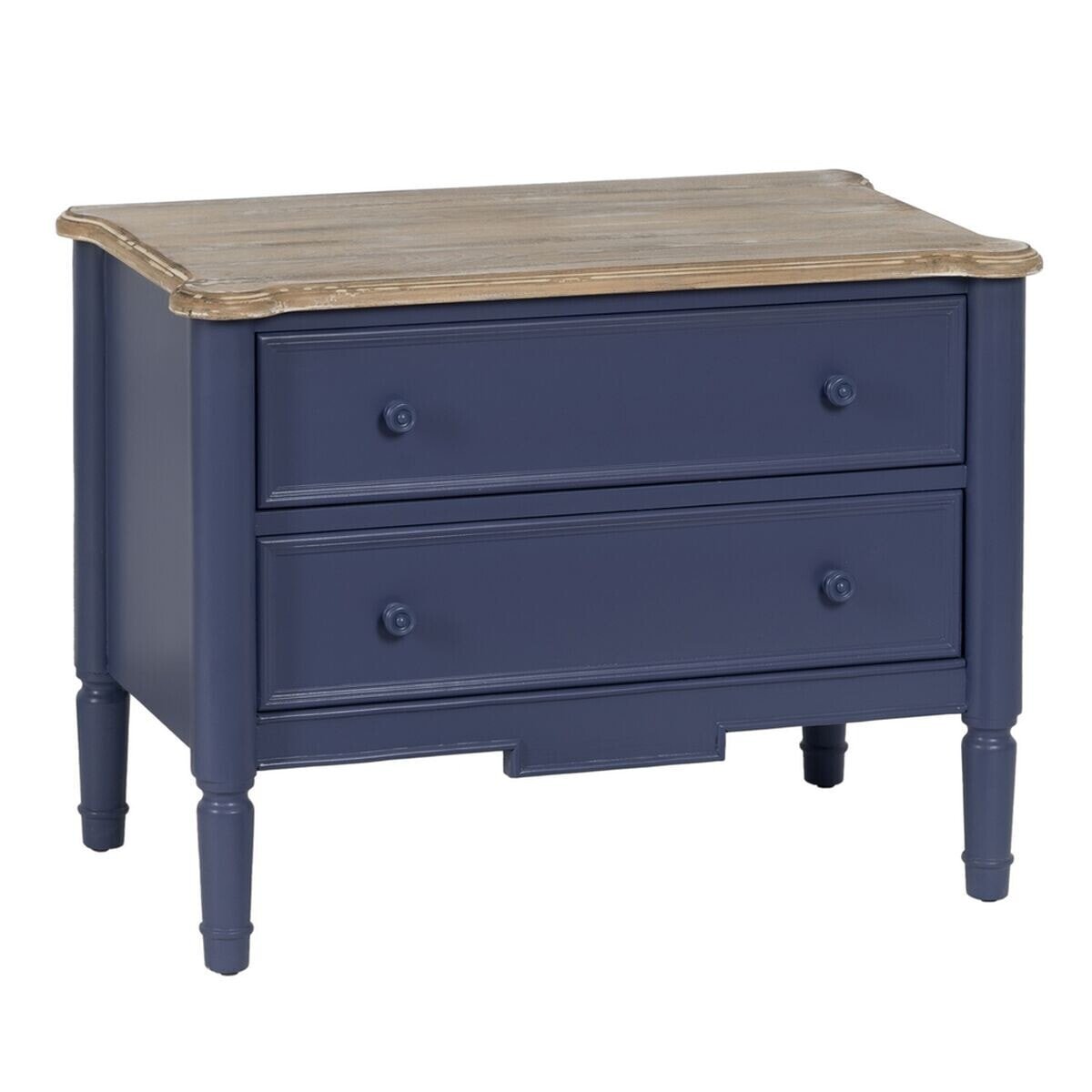 Occasional Furniture Blue Natural Fir wood MDF Wood 80 x 45 x 60 cm