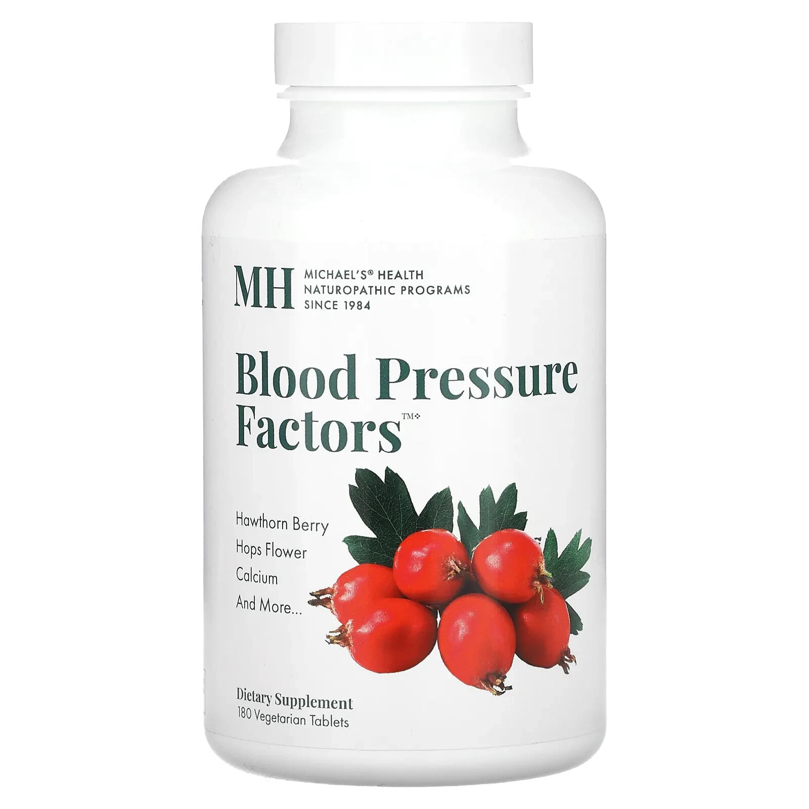 Michael's Naturopathic, Blood Pressure Factors, 180 Vegetarian Tablets