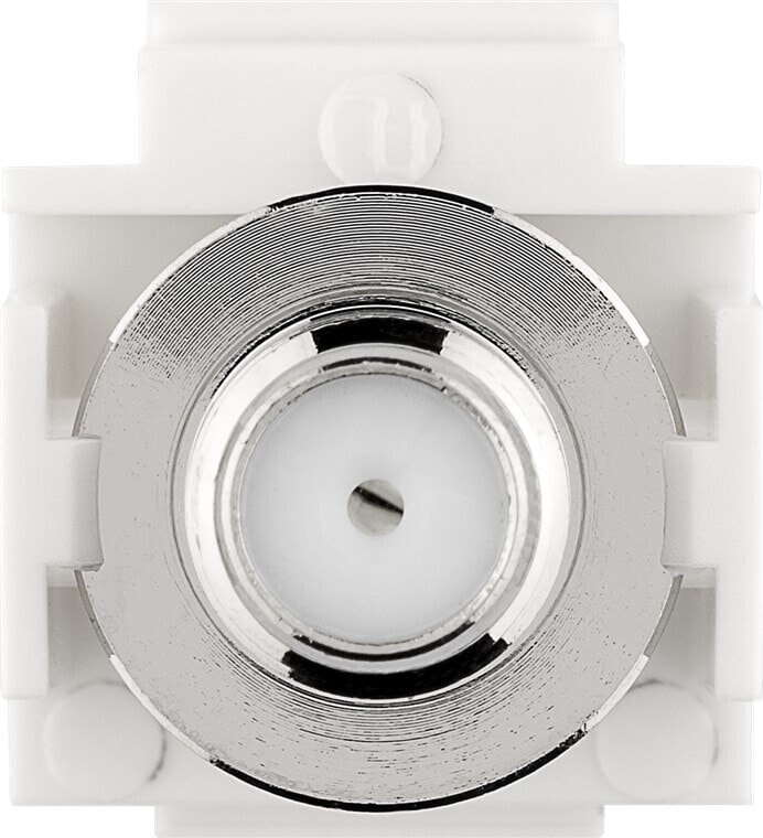 Goobay 79938 - Flat - White - Coaxial - F connector - Female - Female