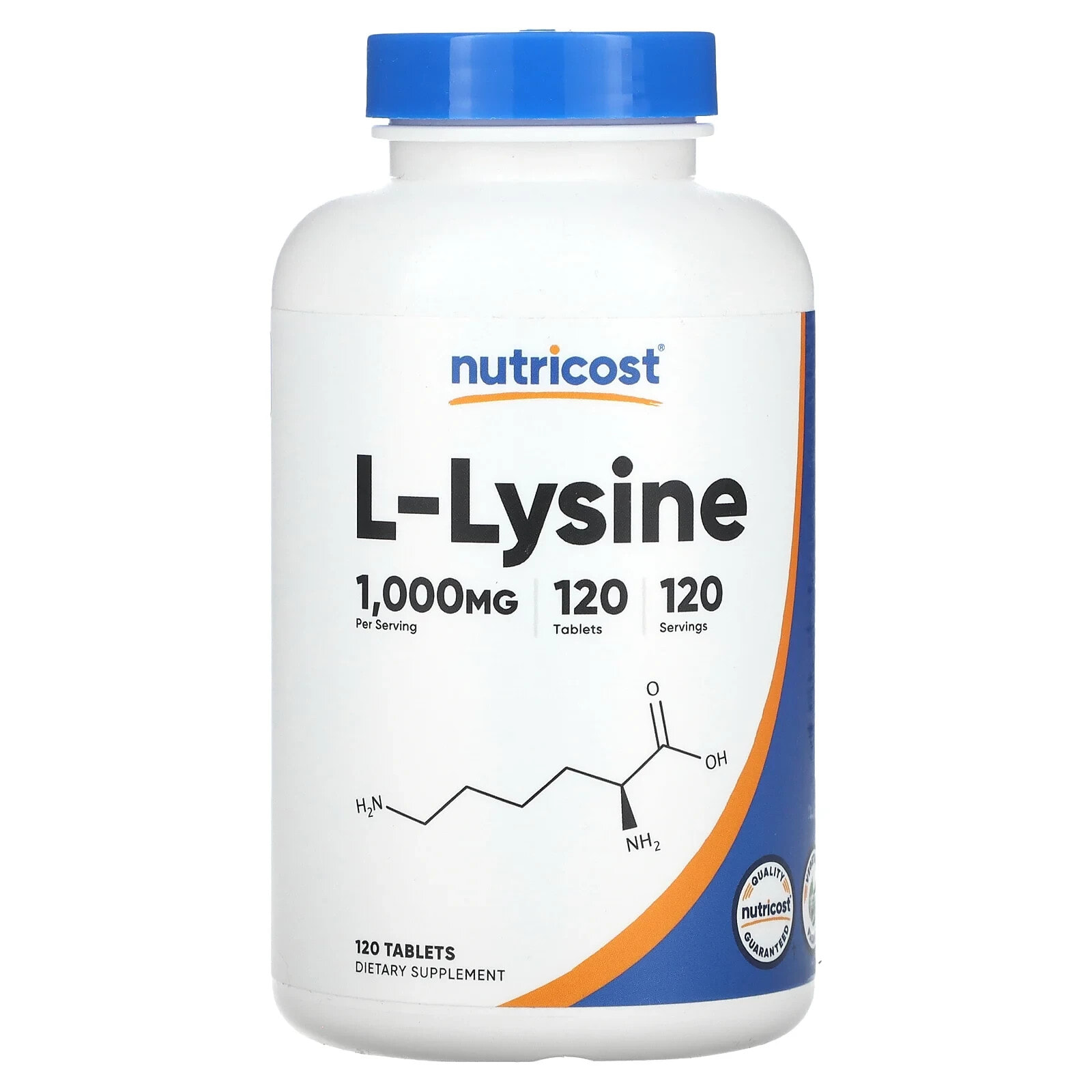 Nutricost, L-Lysine, Unflavored, 17.6 oz (500 g)