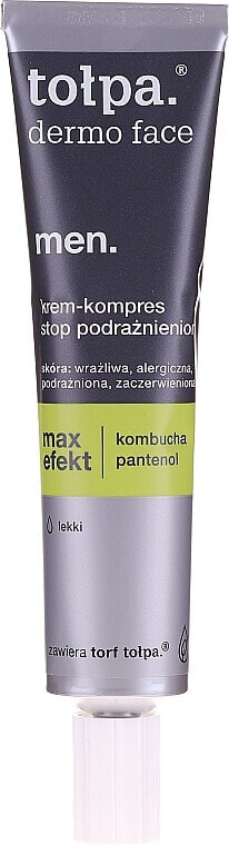 Gesichtscreme-Kompresse für die Nacht gegen Reizungen - Tolpa Dermo Men Max Effect Cream Compress