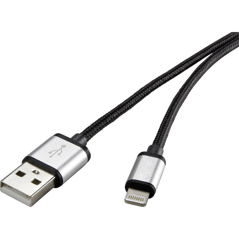 RF-3969327 - 0.5 m - Lightning - USB A - Male - Male - Black