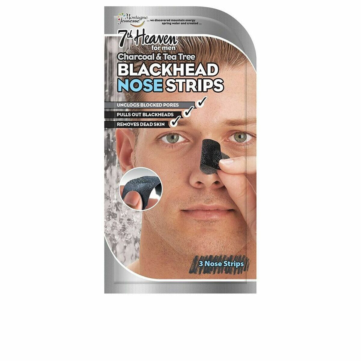 Очищающие полоски для носа 7th Heaven For Men Black Head (3 uds)