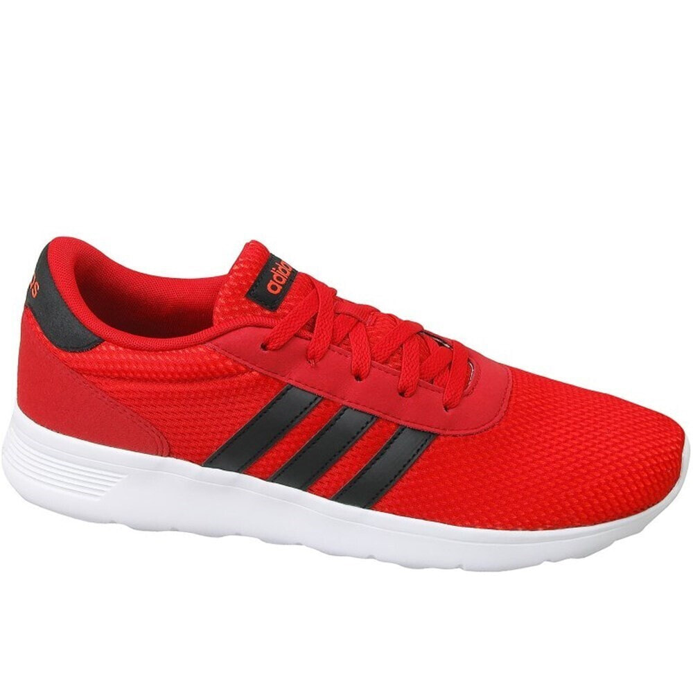 Мужские кроссовки  спортивные для бега красные текстильные низкие  Adidas Lite Racer