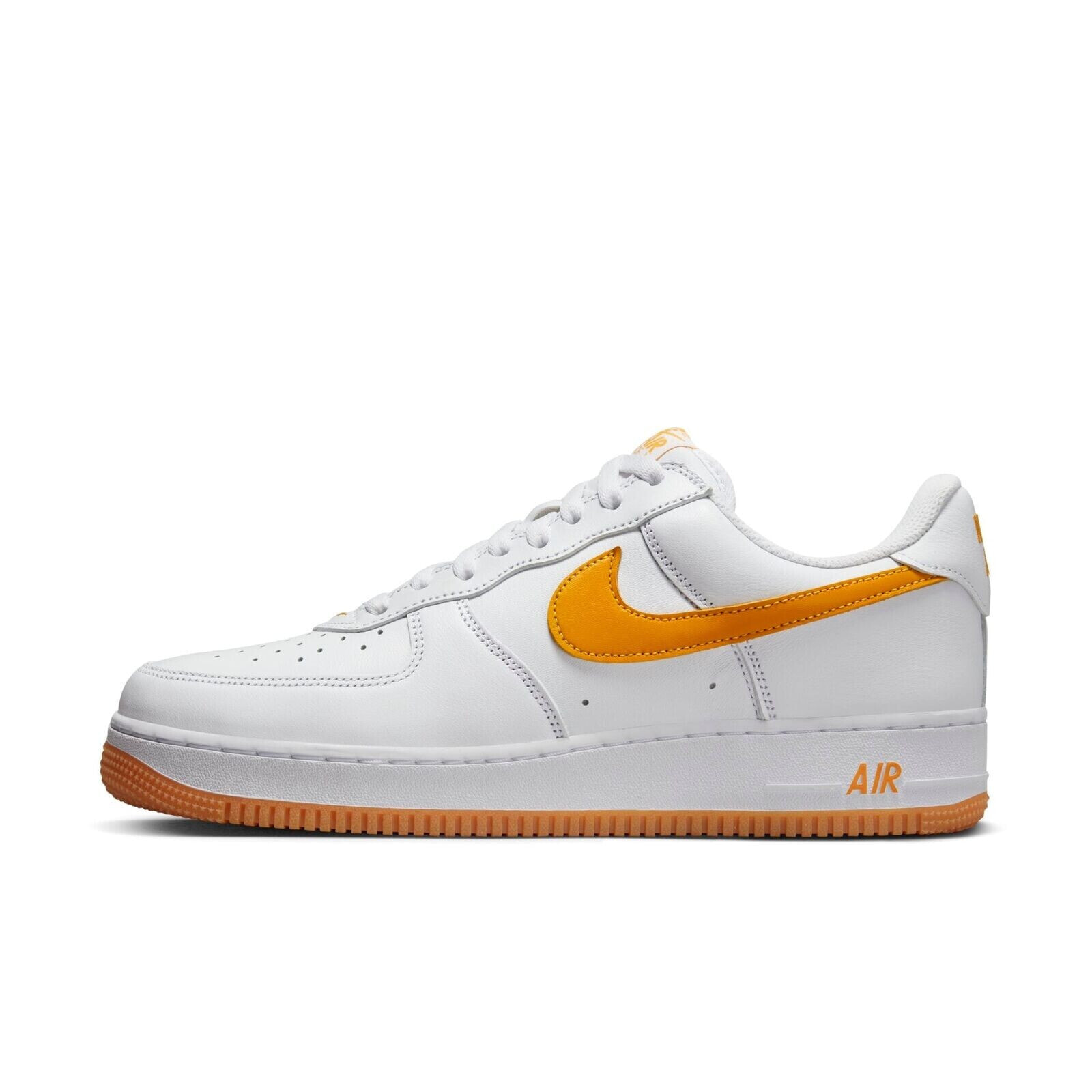 [FD7039-100] Mens Nike AIR FORCE 1 LOW 'WATERPROOF WHITE UNIVERSITY GOLD GUM'