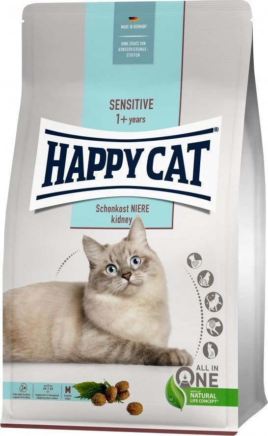 Сухой корм для кошек Happy Cat, Sensitive Kidney, для взрослых с заболеваниями мочевыделительной системы, 4 кг