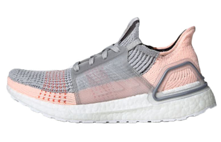 adidas Ultraboost 19 防滑耐磨轻便 低帮 跑步鞋 女款 粉灰 2019版 / Кроссовки Adidas Ultraboost 19 2019 B75881