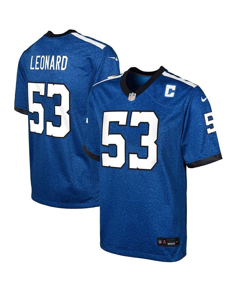 Nike big Boys Shaquille Leonard Royal Indianapolis Colts Indiana Nights Alternate Game Jersey