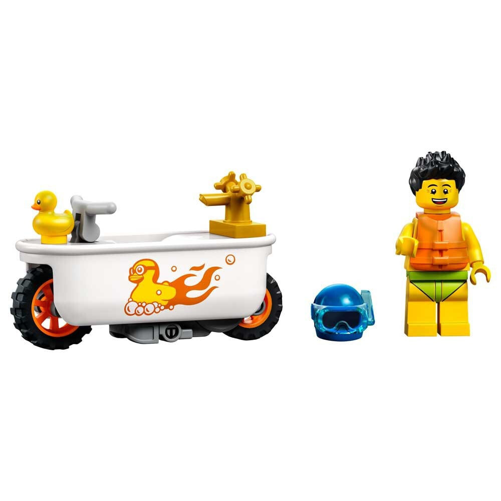 Конструктор LEGO LEGO 60333 City Stuntz Das Badewannen-Stunt-Motorrad, Spielzeug mit Stunt-Minifiguren, Geschenkidee fr Jungen und Mdchen