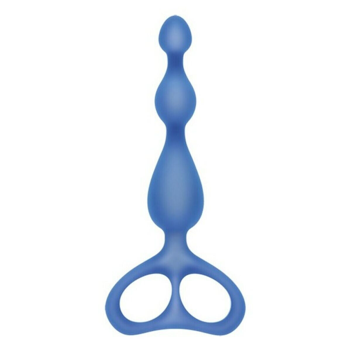 Anal Beads S Pleasures Shorty Blue Silicone