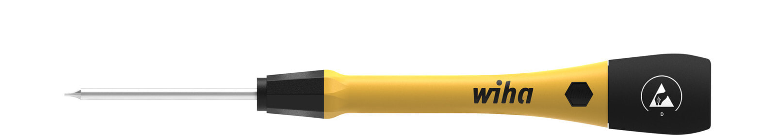 Отвертка Wiha Fine PicoFinish ESD. Вес: 12 г. Цвет ручки: черный / желтый