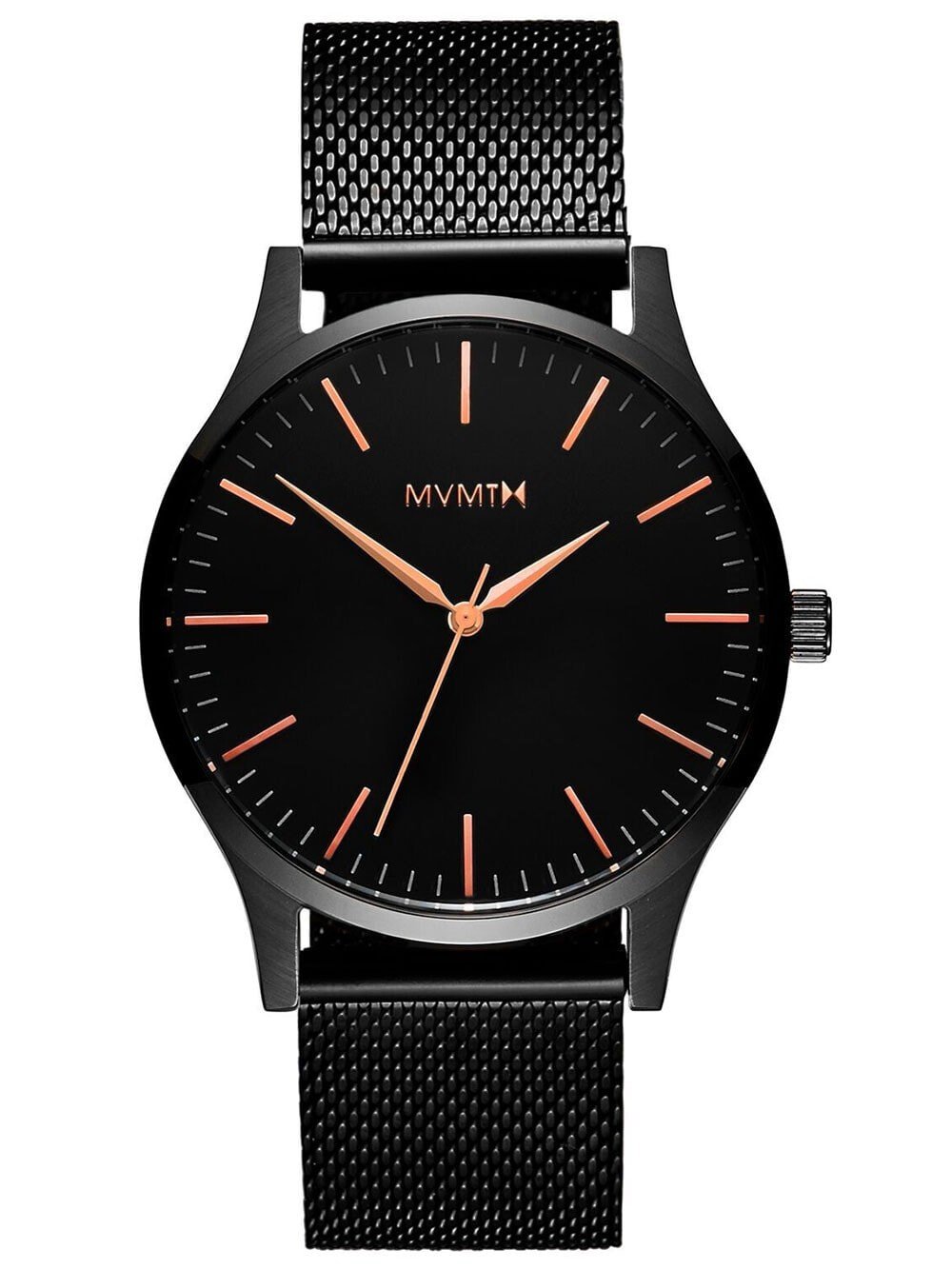 Мужские наручные часы с черным браслетом MVMT MT01-BBRG 40 Series Black Rose Mens 40mm 3ATM