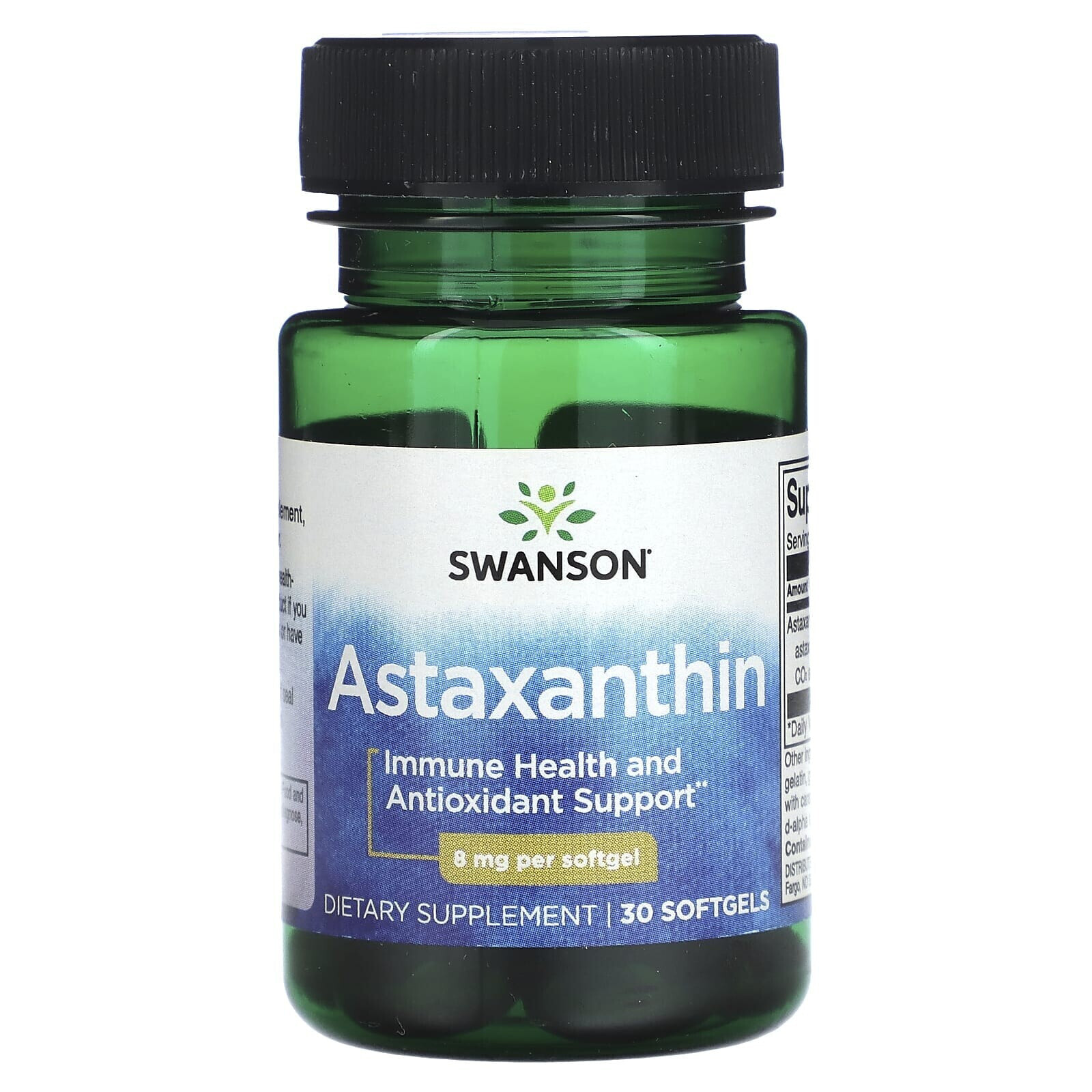Swanson, Астаксантин, максимальная эффективность, 12 мг, 30 мягких таблеток
