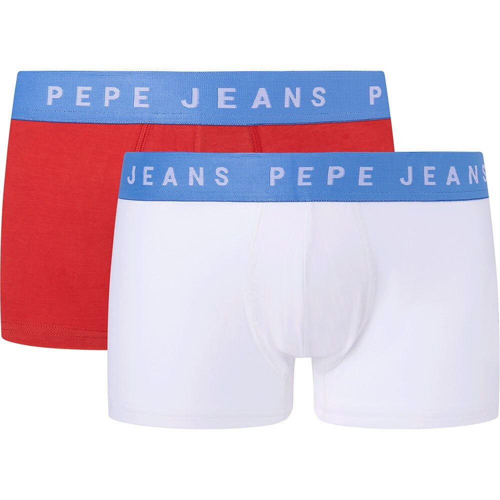 PEPE JEANS Solid Trunk Panties 2 Units