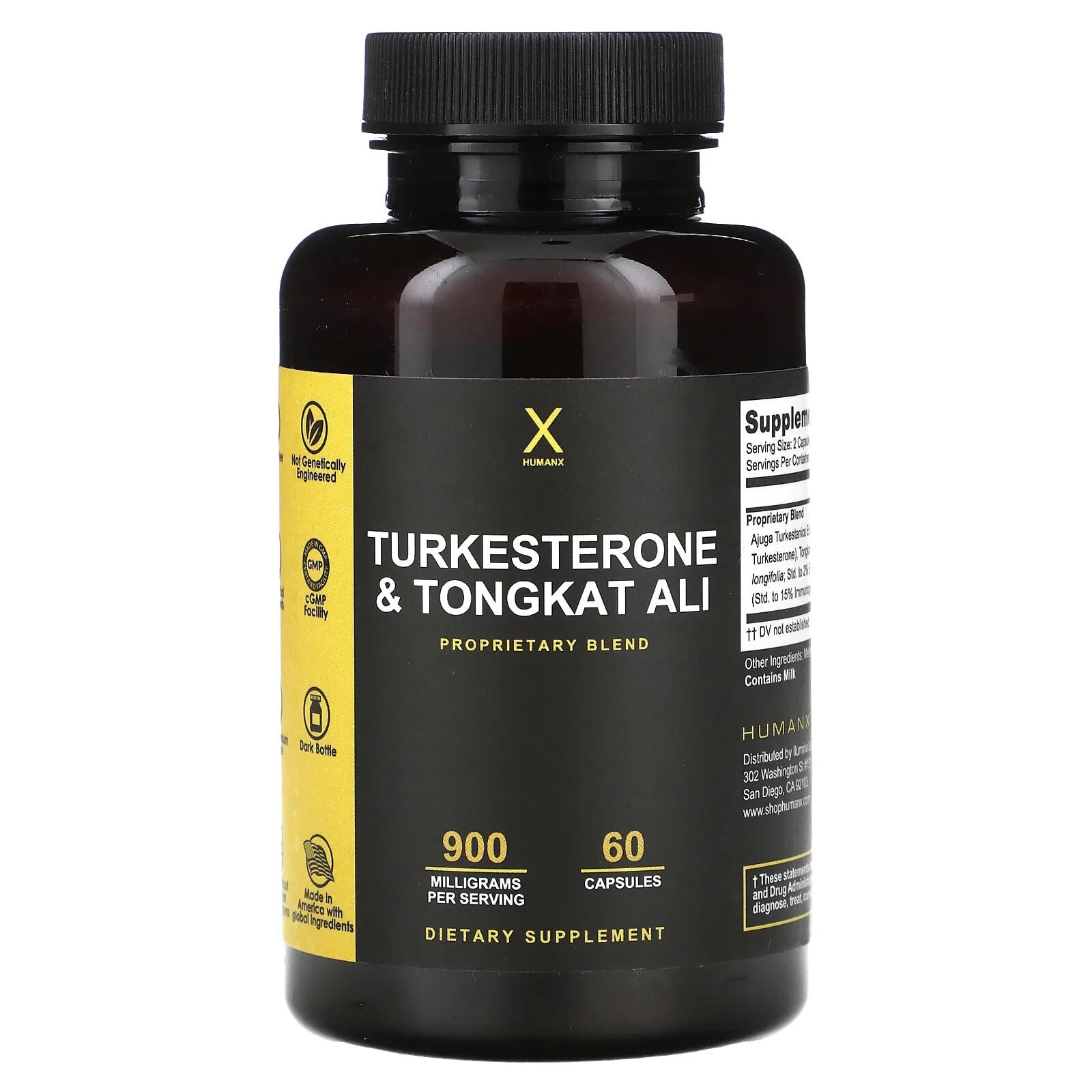 Turkesterone & Tongkat Ali, 900 mg, 60 Capsules (450 mg per Capsule)