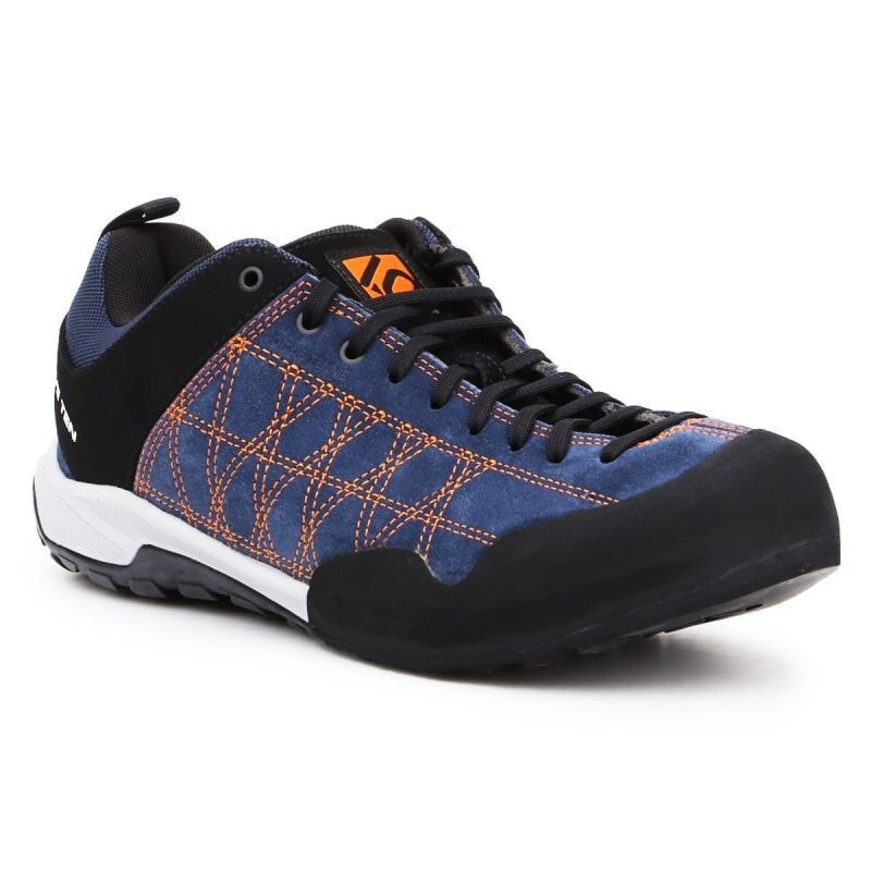 Мужские кроссовки спортивные треккинговые синие кожаные низкие демисезонные Inny Five Ten Guide Tennie M 5403 climbing shoes