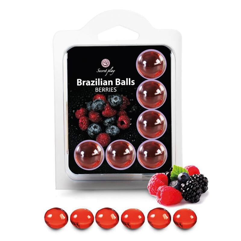 Интимный крем или дезодорант SECRET PLAY Brazilian Balls Set 6  Berries