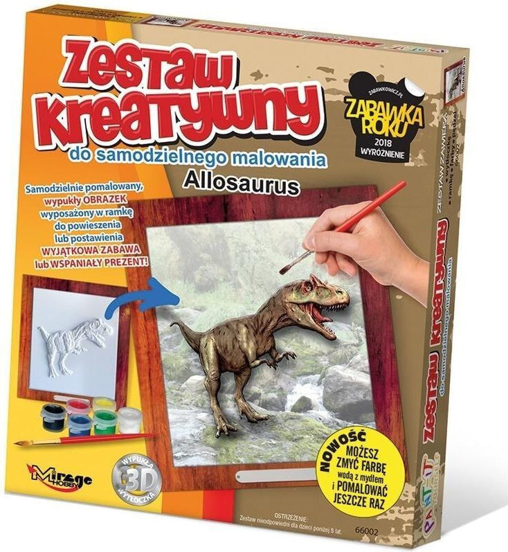 Раскраска для рисования Mirage Zestaw Kreatywny do malowania Dino Allosaurus