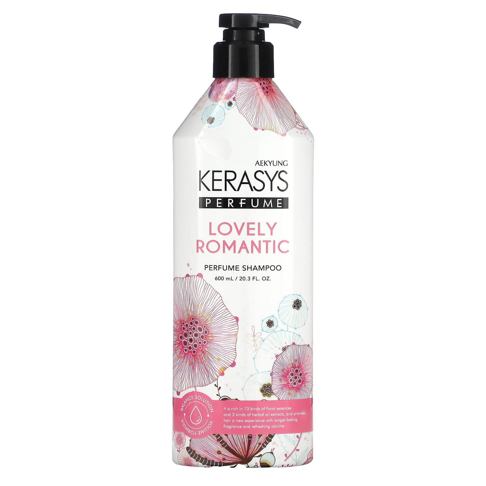Kerasys, Lovely Romantic Perfume Shampoo, 20.3 fl oz (600 ml)