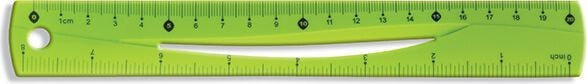 Tetis Linijka elastyczna 20cm zielona (BL020-ZB)